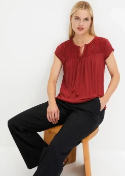 Shirt mit Lochstickerei|bonprix Discount