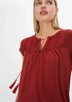 Shirt mit Lochstickerei|bonprix Discount