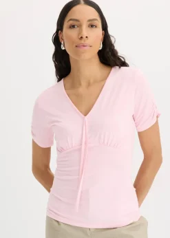 Shirt mit Raffung|bonprix