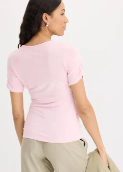 Shirt mit Raffung|bonprix