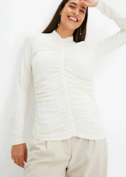 Shirt mit Raffung|bonprix Hot