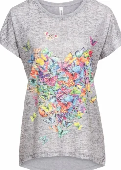 Shirt mit Schmetterlingsdruck|bonprix