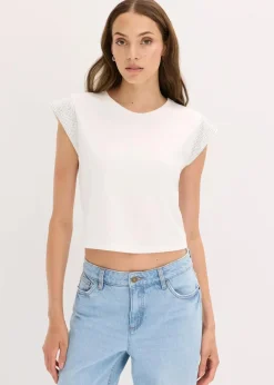 Shirt mit Schulterpolstern|bonprix Online