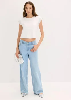 Shirt mit Schulterpolstern|bonprix Online