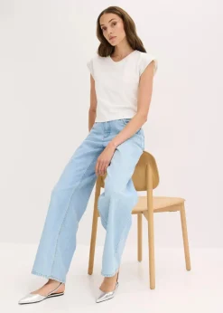 Shirt mit Schulterpolstern|bonprix Online