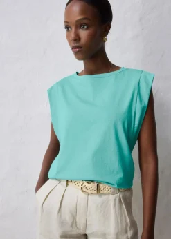 bonprix Premium|Shirts & Tops|Shirt mit Seidenanteil pazifikgrün