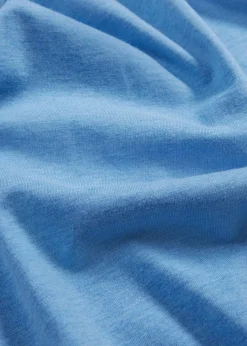 bonprix Shirts & Tops|Premium|Shirt mit Seidenanteil mittelblau