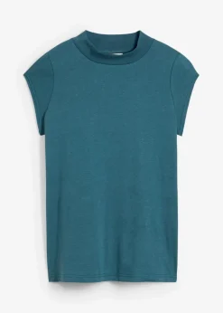 bonprix Premium|Shirts & Tops|Shirt mit Seidenanteil pfeffergrün