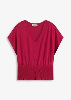 Shirt mit Smock-Saum|bonprix Discount