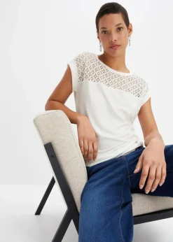 Shirt mit Spitze|bonprix Sale