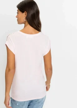 Shirt mit Spitze|bonprix