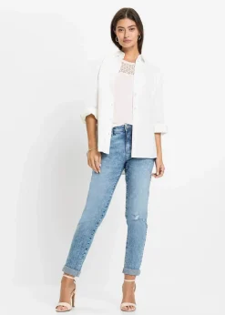 Shirt mit Spitze|bonprix