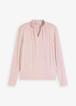 bonprix Shirts & Tops|Shirt mit Stehkragen mattrosa