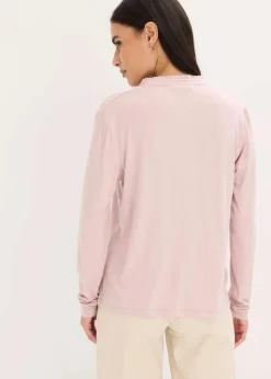 bonprix Shirts & Tops|Shirt mit Stehkragen mattrosa