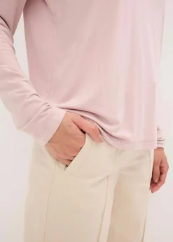 bonprix Shirts & Tops|Shirt mit Stehkragen mattrosa