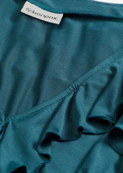 Shirt mit Volants aus softem Modal-Mix|bonprix Clearance