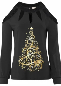 Shirt mit Weihnachtsmotiv|BODYFLIRT boutique New