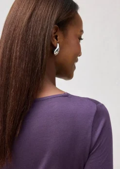 bonprix Premium|Shirts & Tops|Shirt mit Wolle pflaume