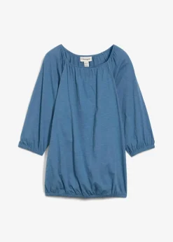 bonprix Shirts & Tops|Nachhaltigere Materialien|Shirtbluse aus reiner Bio-Baumwolle wellenblau