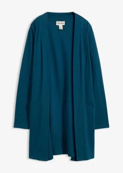 bonprix Shirts & Tops|Basics|Shirtjacke blaupetrol