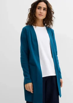 bonprix Shirts & Tops|Basics|Shirtjacke blaupetrol