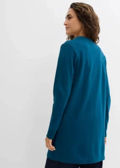 bonprix Shirts & Tops|Basics|Shirtjacke blaupetrol