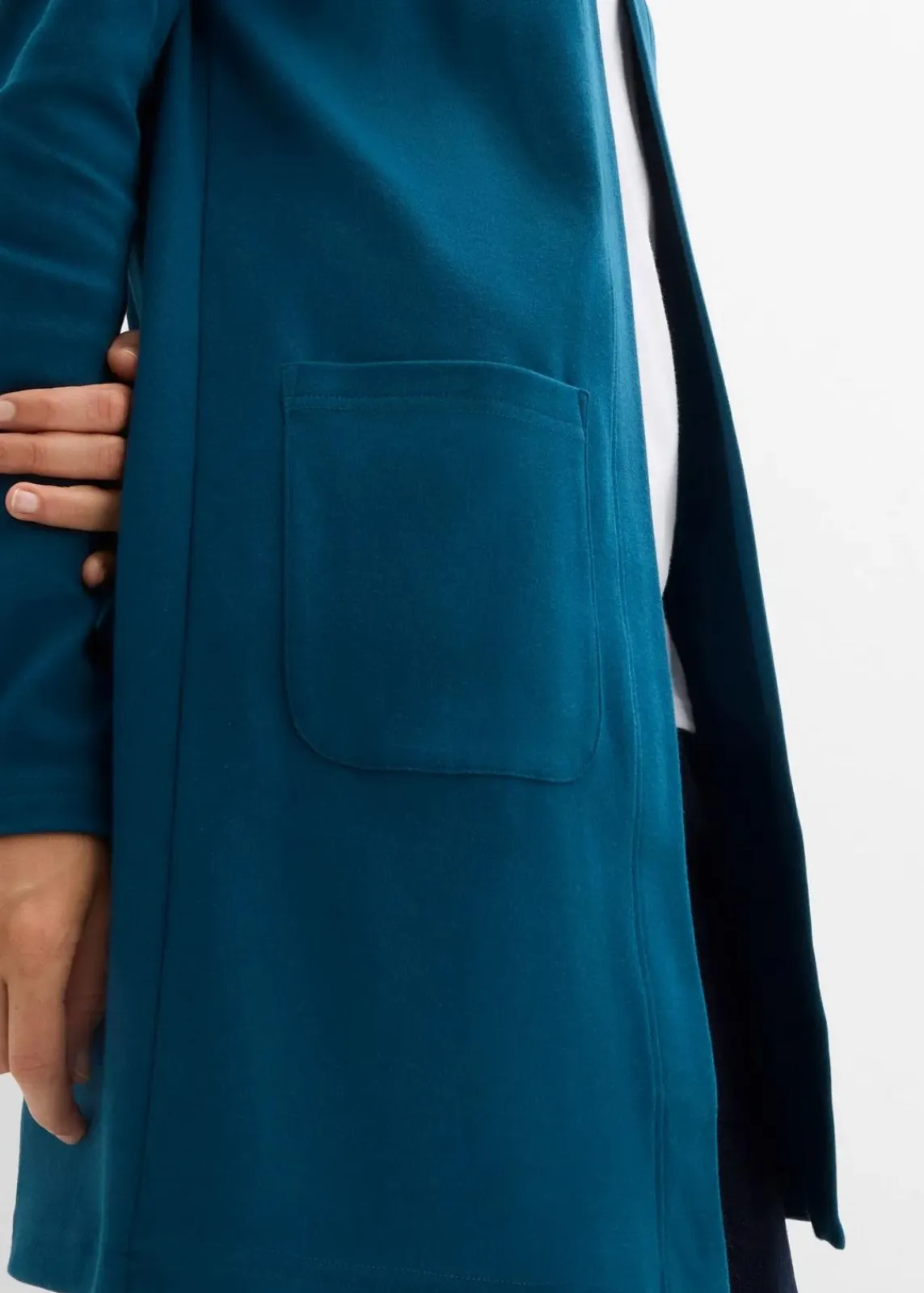 bonprix Shirts & Tops|Basics|Shirtjacke blaupetrol