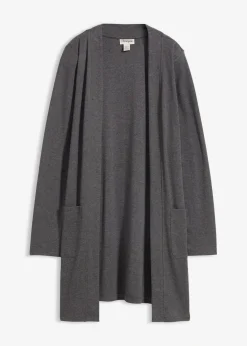 bonprix Bekleidung·Röcke|Nachhaltigere Materialien|Shirtjacke grau meliert meliert