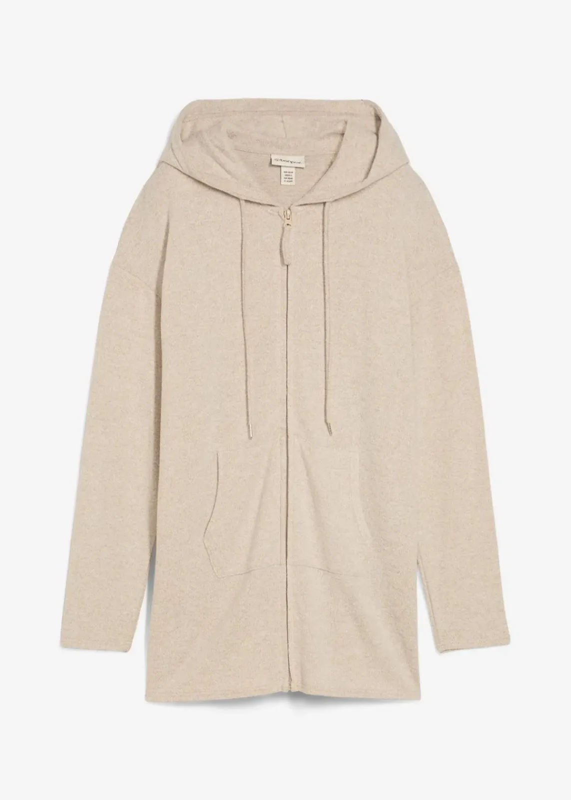 bonprix Bekleidung·Umstandsmode|Strickmode|Shirtjacke in Strickoptik aus Viskose-Mix hellsand meliert