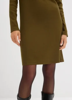 Shirtkleid aus schwerer elastischer Ripp-Qualität|bonprix
