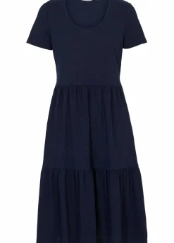 Shirtkleid mit Strukturmuster aus Viskose-Mix|bonprix Online