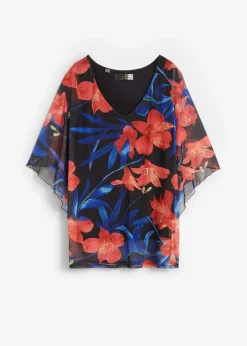 Shirt-Tunika aus Mesh|bonprix