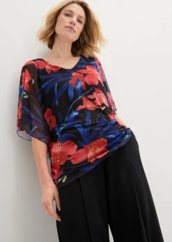 Shirt-Tunika aus Mesh|bonprix