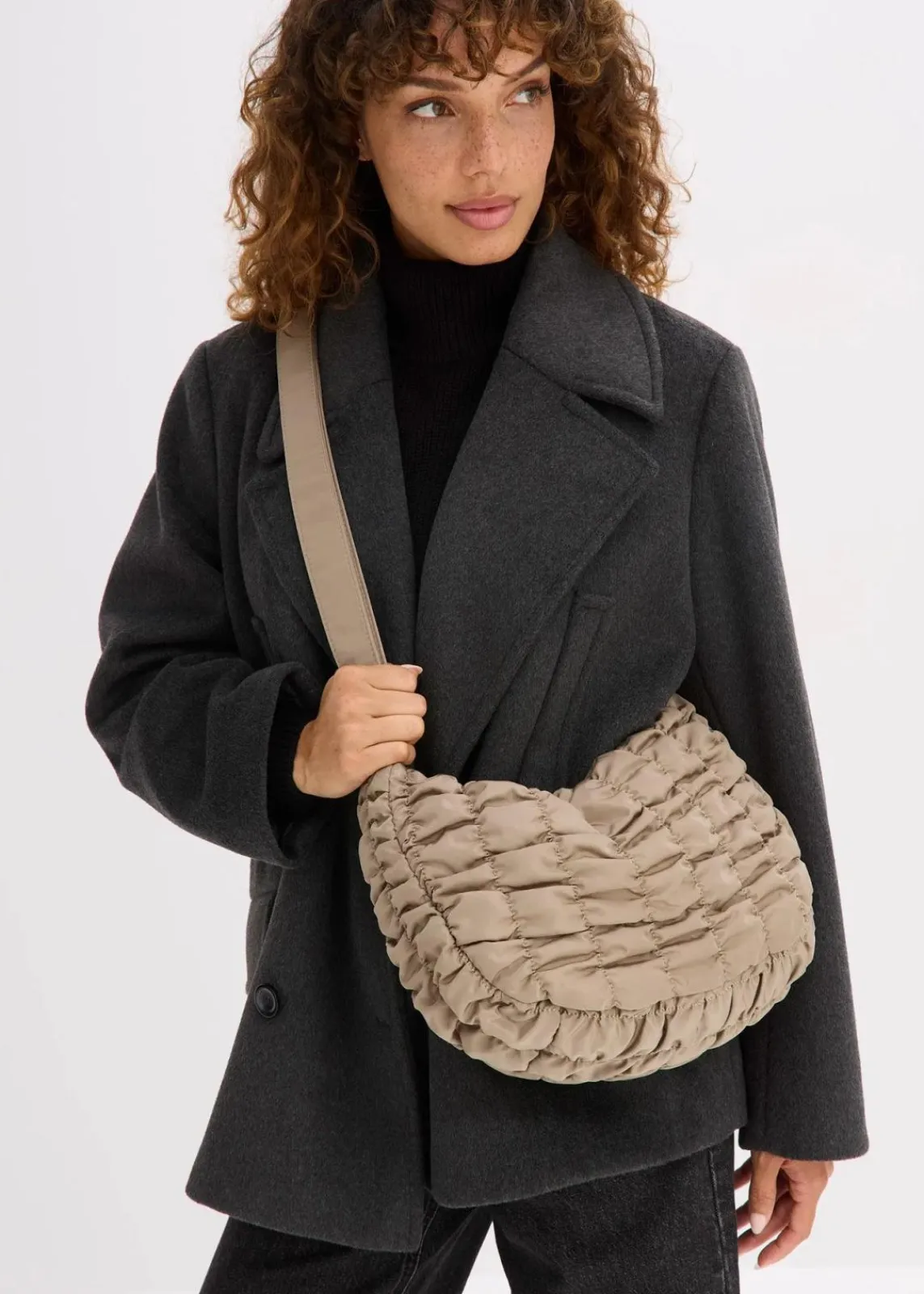 bonprix Taschen|Shopper grünbeige