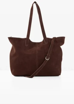 Shopper aus Veloursleder|bonprix Online