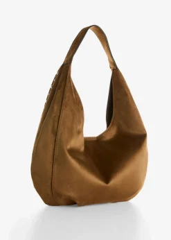 bonprix Taschen|Shopper mit Nieten braun