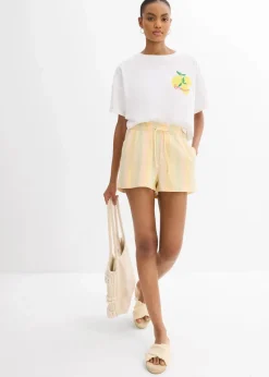 Shorts aus luftigem Leinen-Mix|bonprix Clearance