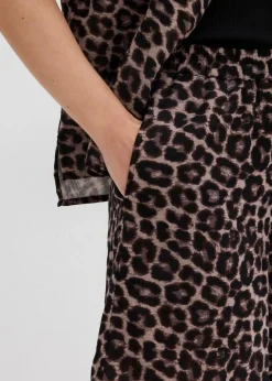 bonprix Bekleidung·Outdoorbekleidung|Bekleidung·Kleider|Shorts aus softem Musselin beige leo bedruckt