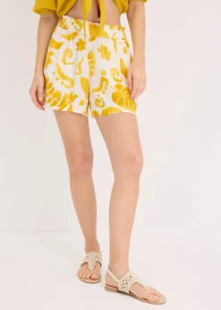 Shorts aus strukturierter Viskose|bonprix