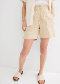 bonprix Bekleidung·Outdoorbekleidung|Bekleidung·Kleider|Shorts mit Leinen hellsand