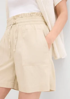 bonprix Bekleidung·Outdoorbekleidung|Bekleidung·Kleider|Shorts mit Leinen hellsand