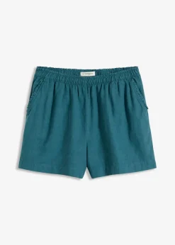 Shorts mit Leinenanteil|bonprix Clearance