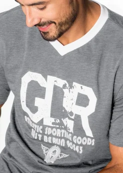 bonprix Wäsche|Große Größen|Shorty grau meliert/weiß