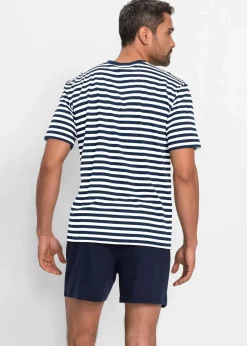 bonprix Wäsche|Große Größen|Shorty dunkelblau+weiß gestreift