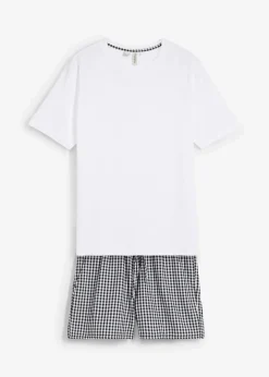 Shorty aus reiner Baumwolle mit kurzen Ärmeln|bonprix Outlet