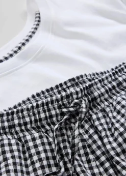 Shorty aus reiner Baumwolle mit kurzen Ärmeln|bonprix Outlet