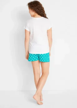 Shorty aus reiner Baumwolle mit kurzen Ärmeln (4-tlg. Set)|bonprix Sale