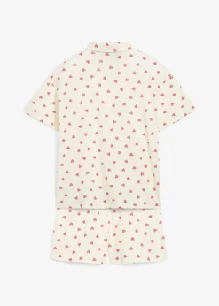 Shorty aus reiner Bio-Baumwolle mit Knopfleiste (2-tlg.Set)|bonprix Sale