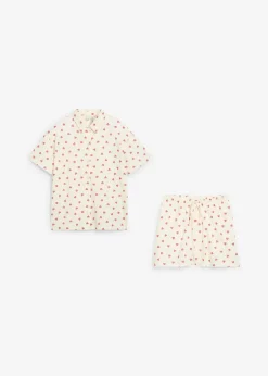 Shorty aus reiner Bio-Baumwolle mit Knopfleiste (2-tlg.Set)|bonprix Sale