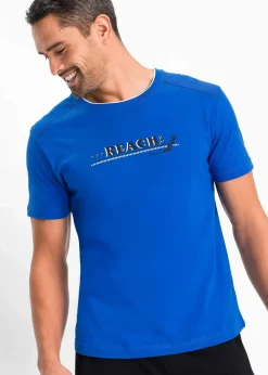 bonprix Wäsche|Große Größen|Shorty mit weicher Baumwolle azurblau/schwarz